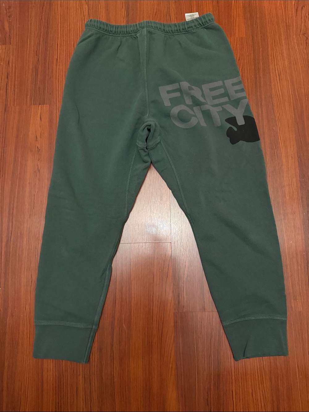 freecity women Dark Green Logo Joggers